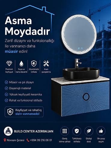 sultan kunc divan: Asma moydadır dəstləri – vannananız üçün müasir və funksional həll — 1