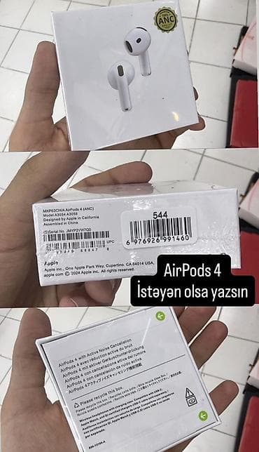 stolustu komputerlər: Apple AirPods 4 (ANC) Məhsul: Apple AirPods 4 (ANC) Özəlliklər: - — 1