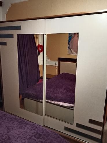 İşlənmiş, 2 qapılı, Güzgülü, Bej, Taxta, Kupe, Düz dolab