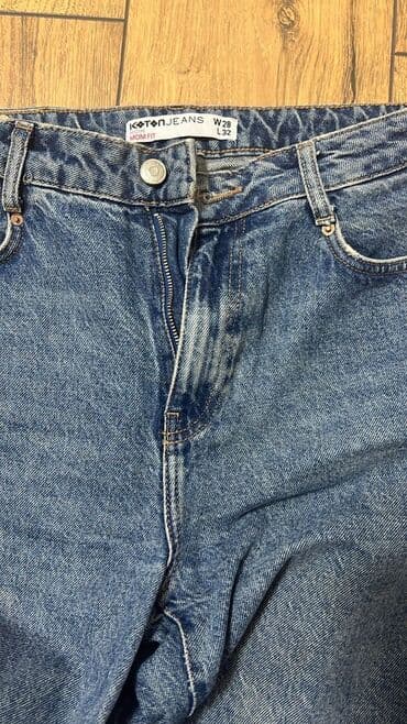 oversize şalvar: Bol kəsim Şalvar, Massimo Dutti, L, rəng - Bej — 9