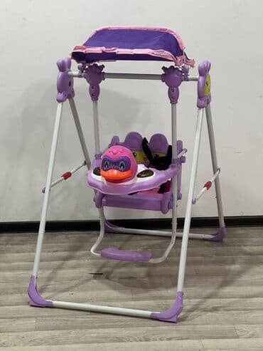 yellencekler: Yelləncək Brend Babyland Rəng Bənövşəyi və mavi Material Metal Çərçivə — 2