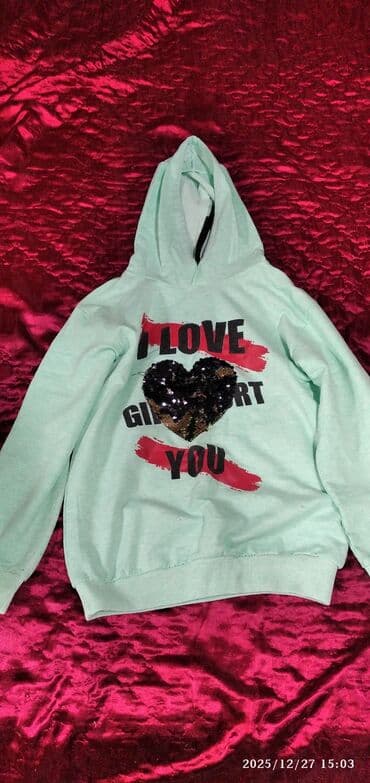 Другие детские вещи: Qız uşaqları üçün geyim dəsti - Açıq çəhrayı sweetshirt: Ön hissədə — 9