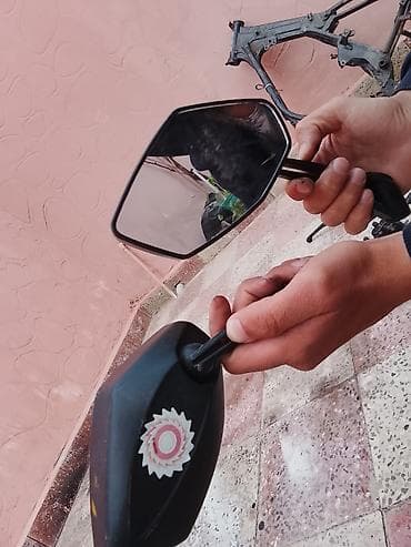 ucuz pikaplar: Motosiklet üçün arxa görünüş güzgüləri (cüt) - Model: universal tip — 2