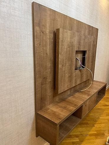 kitap refi: Düz TV altlığı, Polkalı, Laminat — 4