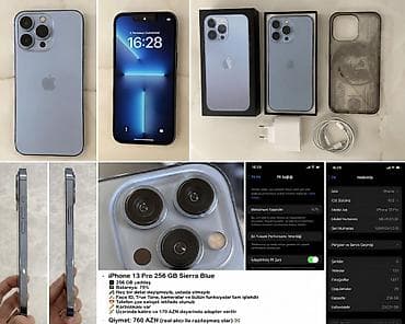 modem usb: IPhone 13 Pro, 256 GB, Sierra Blue, Face ID — 1