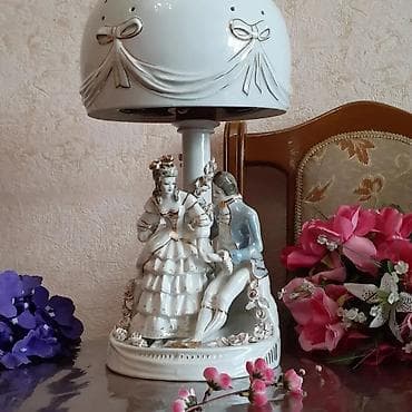 Antik farfor nacnik almanyanin. Boyuk olcude. 51 sm hundurluyu