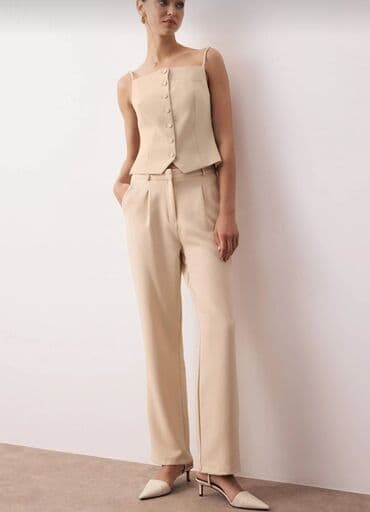 Qadın şalvarlari– klassik düz kəsim - Model: yüksək belli, düz paça lalafo.az -da Qadın şalvarlari– klassik düz kəsim - Model: yüksək belli, düz paça