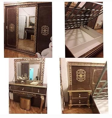 İkinəfərlik çarpayı, Termo, Dolab, 2 tumba, İşlənmiş
