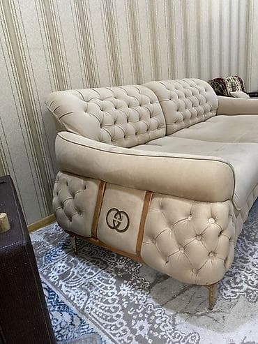 Divan, İşlənmiş, Açılmayan, Bazasız, Vеlur parça, Çatdırılma yoxdur — 2