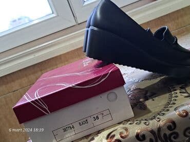 женские мокасины на шнурках: Размер: 38, цвет - Черный, Новый — 5