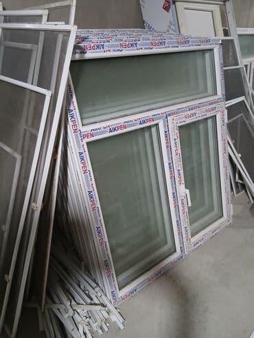 купить окно пластиковое бу: Новый Двухкамерное Пластиковое окно, Ширина: 120 см, Длина: 140 см — 2