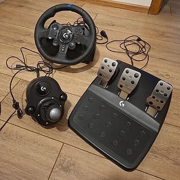 logitech shifter: Logitech G923 TRUEFORCE seti – sükan, pedal və mexaniki şafta dəst — 1