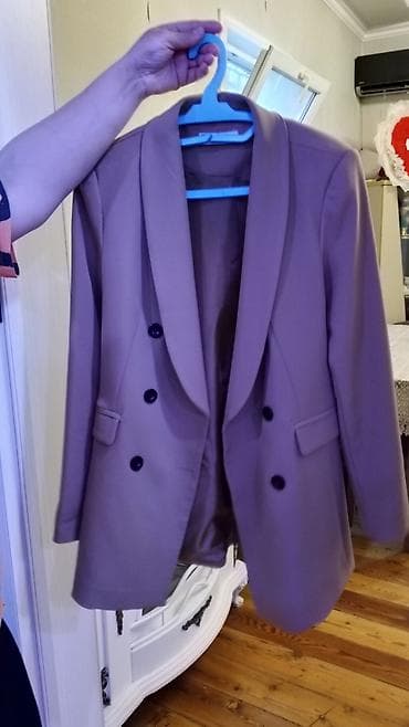 honor smart: Qadın dəbli pencək - Model: İkiqat sırmalı (double-breasted) blazer - — 1