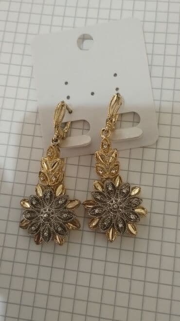 Информатика: Qadın sırğaları dəsti - 3 cüt asma sırğa 1) Mirvari effektli — 2