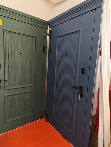 Metall giriş qapıları – klassik panel dizaynlı, mat rəng örtüklü