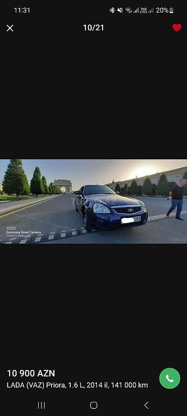 byd disk teker: LADA Priora xetcbek – tünd mavi rəng, tam qapalı salonlu. Xarici — 9