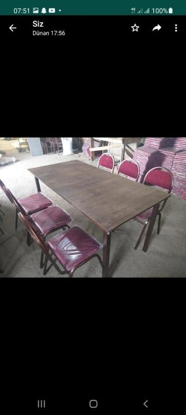 стол и стулья: Salam hor.Etli musteriler. Masa ve oturacaqlar bir cox cesidlerimiz — 15