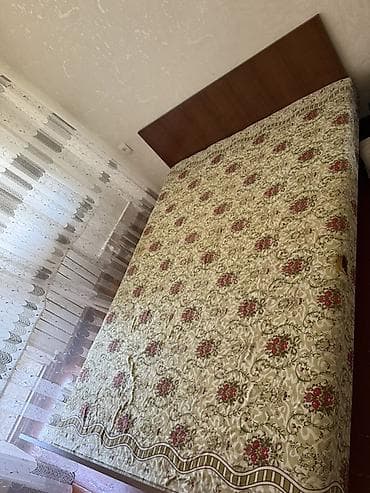 İkili yataq dəsti – taxta çarpayı və döşək - Ölçü: təxminən 140–160 — 3