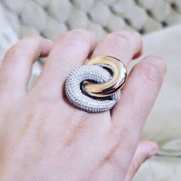 Toy, Üzük, Swarovski, Sarı qızıl, 585 Əyar lalafo.az -da Toy, Üzük, Swarovski, Sarı qızıl, 585 Əyar