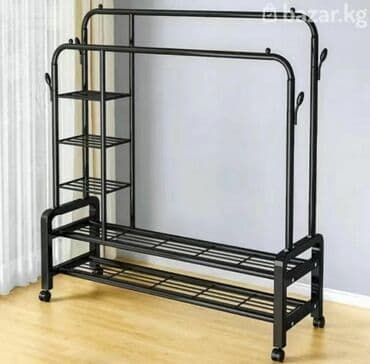 ✅️Dəmir kanstruksiya ✅️Ölçü 160×110×55 sm ✅️Ayyaqabi rəfi ✅️ Üç