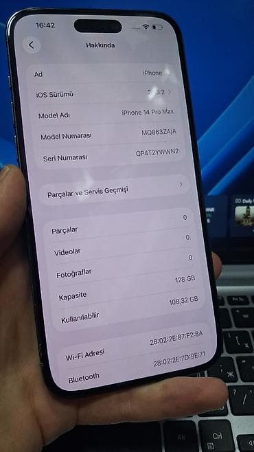 plesteyşin 2: IPhone 14 Pro Max, 128 GB, Deep Purple, Face ID — 3