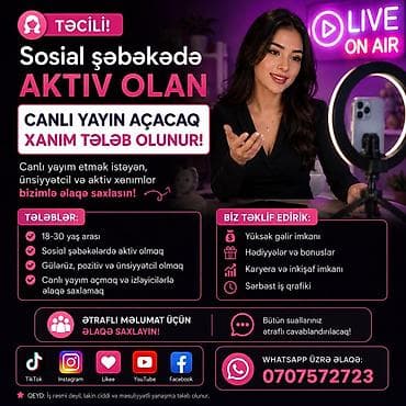 makeup model vakansiya: SMM menecer tələb olunur, 18-29 yaş — 1