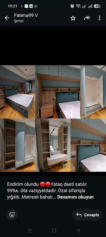 limon agaci satilir: Endirim olundu 🛑🛑Yataq dəsti satılır 999₼. Əla vəziyyətdədir. Özəl — 1