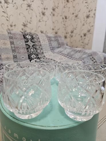 Rümkalar, rəng - Ağ, Şüşə, 6 ədədli dəst