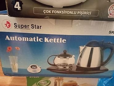 mikrafon şur: Super Star Automatic Kettle – elektrikli çay dəsti - Brend: Super — 1
