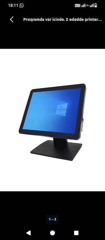 post terminal: POS terminal – toxunma ekranlı kassaya uyğun sistem - Windows — 1