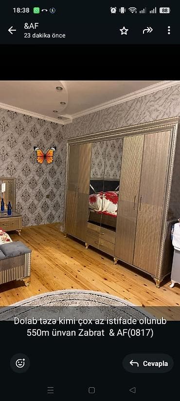 Dolab təzə kimi çox az istifade olunub 550m ünvan Zabrat &amp;
