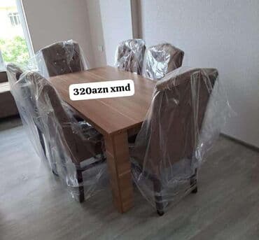 столы стулья: Для гостиной, Нераскладной, Прямоугольный стол, 6 стульев — 2