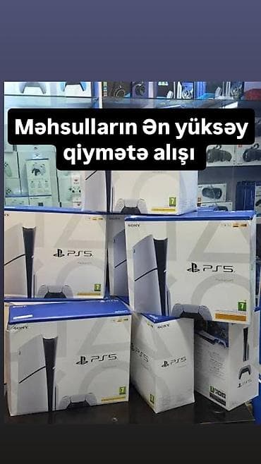 Kreditdə olan olmayan işlənmiş təzə ps 5 alısı ən yüksəy qiymətə