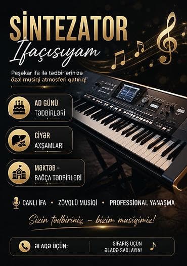 cırtdan şou: Sintezator ifaçısı – tədbirlər üçün canlı musiqi xidməti Peşəkar ifa — 1