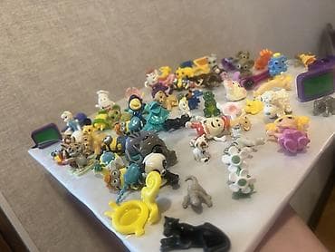 mini keys: Müxtəlif Kinder Surprise oyuncaq fiqurları, heyvanlardan personajlara — 4