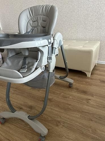 usaq yemek masası: VAVA uşaq yemək stulu - Rəng: boz/qrafit tonları - Yumşaq və — 3