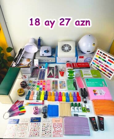 manikür dəsti: Dirnaq seti kreditle 18 ay 27 azn ilkin ödeniş yoxdur set — 1