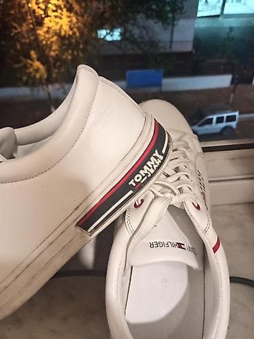Tommy Hilfiger/Tommy Jeans ağ klassik kişi krossovkaları - Rəng: ağ — 2