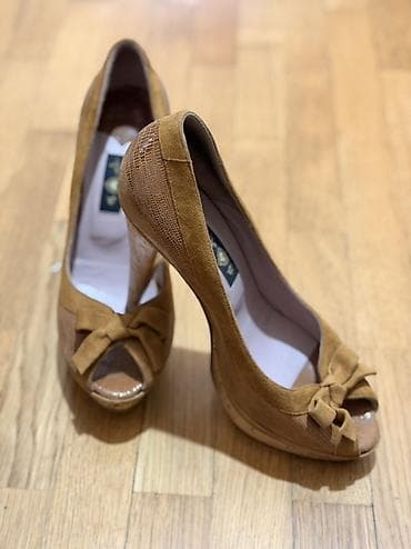 rizalli ayaqqabi: Ölçü: 38, rəng - Qəhvəyi, İşlənmiş — 2