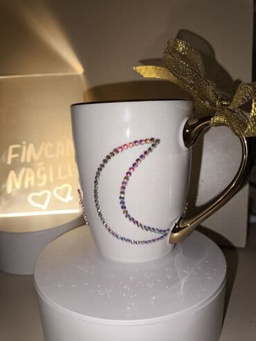 hərflərin bəzəkli yazılışı: Fincanlar, Keramika, 1 əd — 3