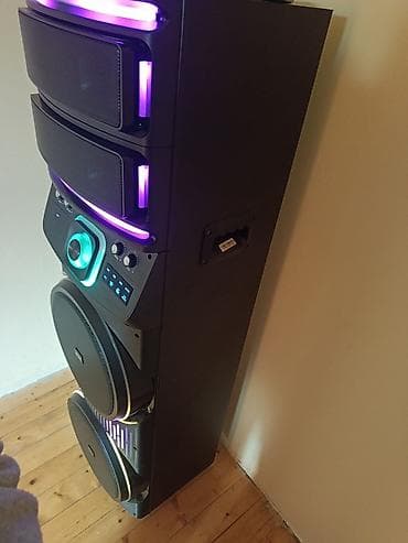 bluetooth usb: Geniş gücə malik, diskoteka effektli ev/party səs sistemi — 1