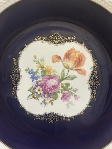 Boşqablar, 1 əd, rəng - Mavi, Farfor, Almaniya