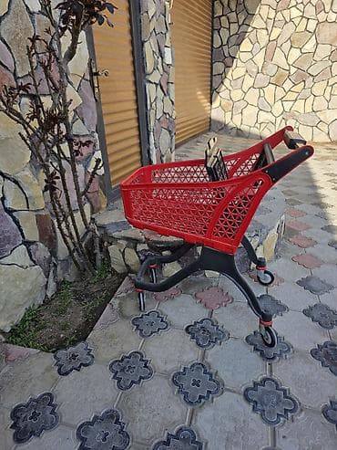 Qırmızı plastik alış-veriş arabası 0555617672 hovsan - Material — 4