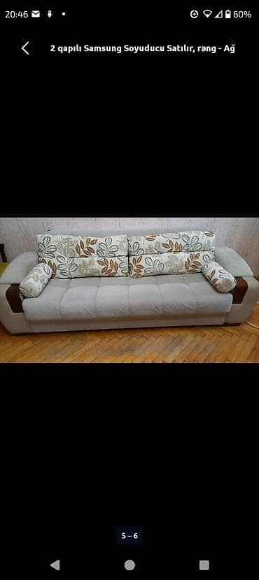 2 qapılı Samsung Soyuducu Satılır, rəng - Ağ, Təkərli — 1