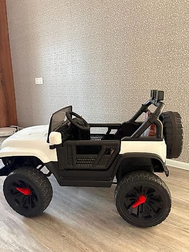 wrangler jeep: Uşaq üçün elektrikli off-road jeep tipli maşın - Korpus: ağ-qara — 5