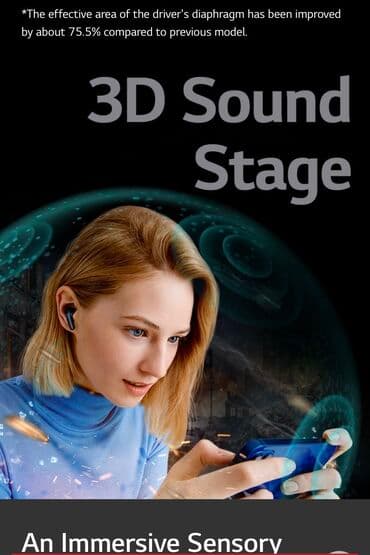 sony qulaqciq: Yeni Simsiz (Bluetooth) Qulaqcıqlar, LG, rəng - Ağ — 7