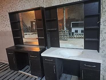 Salon üçün mebel dəsti – güzgülü iş masaları - Tərkib: 2 ədəd salon at lalafo.az Salon üçün mebel dəsti – güzgülü iş masaları - Tərkib: 2 ədəd salon