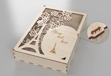 taxta qutular: Hədiyyə qutusu, rəng - Qırmızı — 10