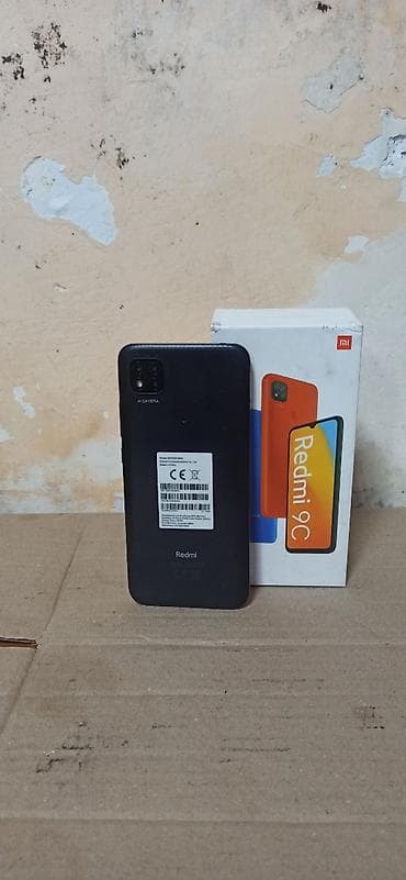usb sata: Redmi 9C, 128 GB, rəng - Qara, Sənədlərlə — 3