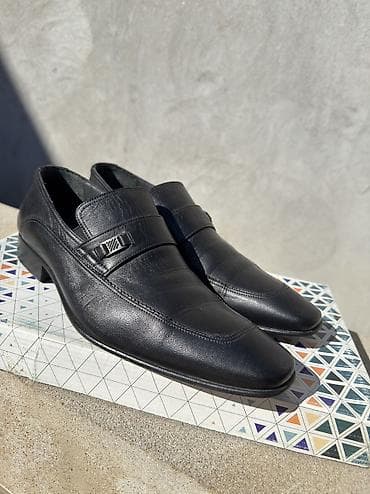 barya ayakkabı: Klassik kişi loaferləri – qara rəng - Material: hamar təbii dəri üst — 3